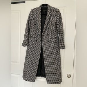 Banana Republic Houndstooth Coat XS petite